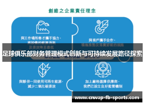 足球俱乐部财务管理模式创新与可持续发展路径探索